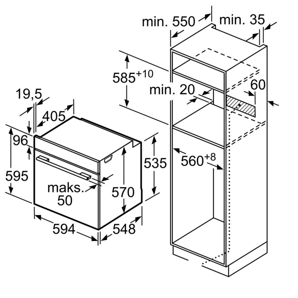 Духовой шкаф bosch hba554ys0